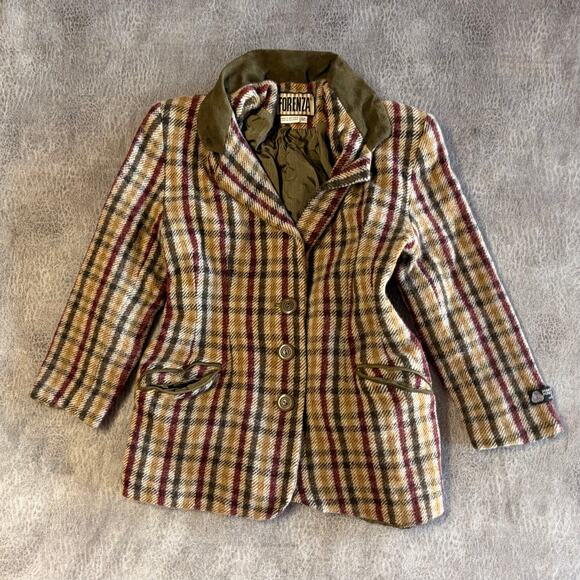 Forenza Jackets & Blazers - Vintage Forenza Wool Plaid Coat